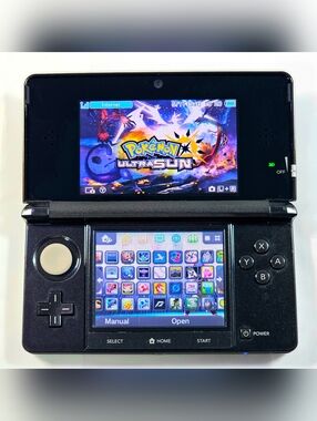 Nintendo 3DS Black Model | Plug & Play | Accessories & Content